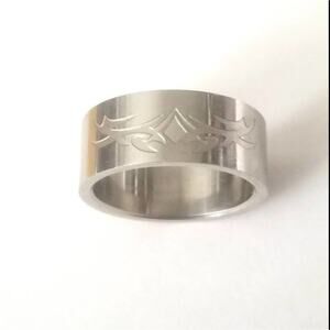 New stainless steel tribal‎ ring size 7